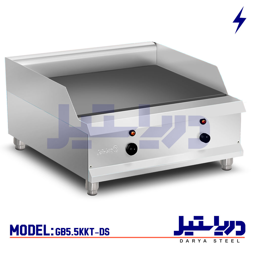 گریل برقی صنعتی گریل صنعتی گریل آشپزخانه صنعتی گریل 6 کیلو وات دریا استیل darya steel electric grill griddle marine type